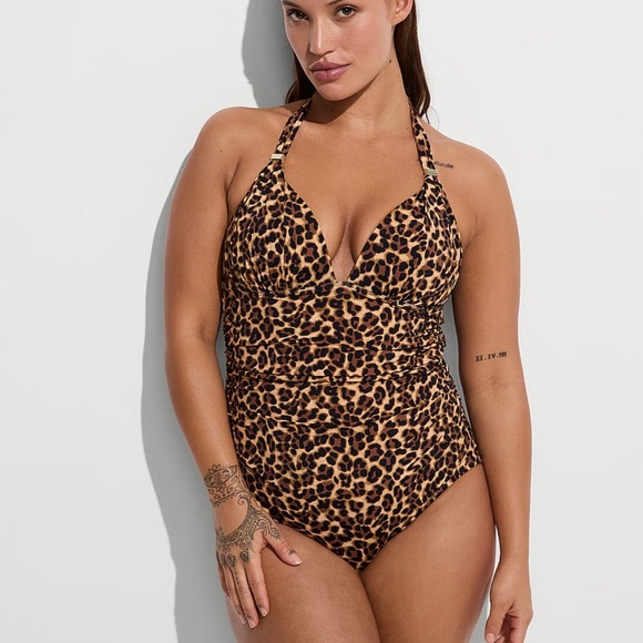 Victoria’s Secret new! Leopard Print XL One-Piece Swimsuit - Picture 1 of 14